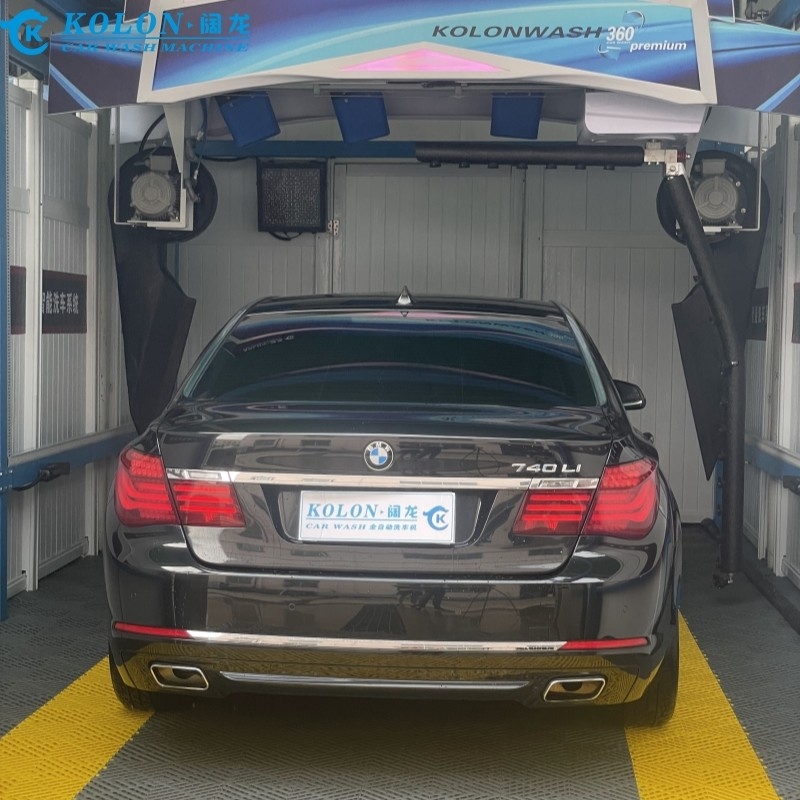 Otomatik Dokunmasız Dokunmasız Araba yıkama makinesi KL360 Premium 22kw Su Pompası,33kw Hava kurutma makinesi