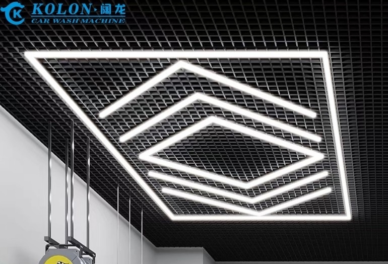 Sıcak Satış Araba Showroom Otomobil Atölyesi Detaylı Işık Tasarımı LED Atölyesi Işık Tavan LED Işık