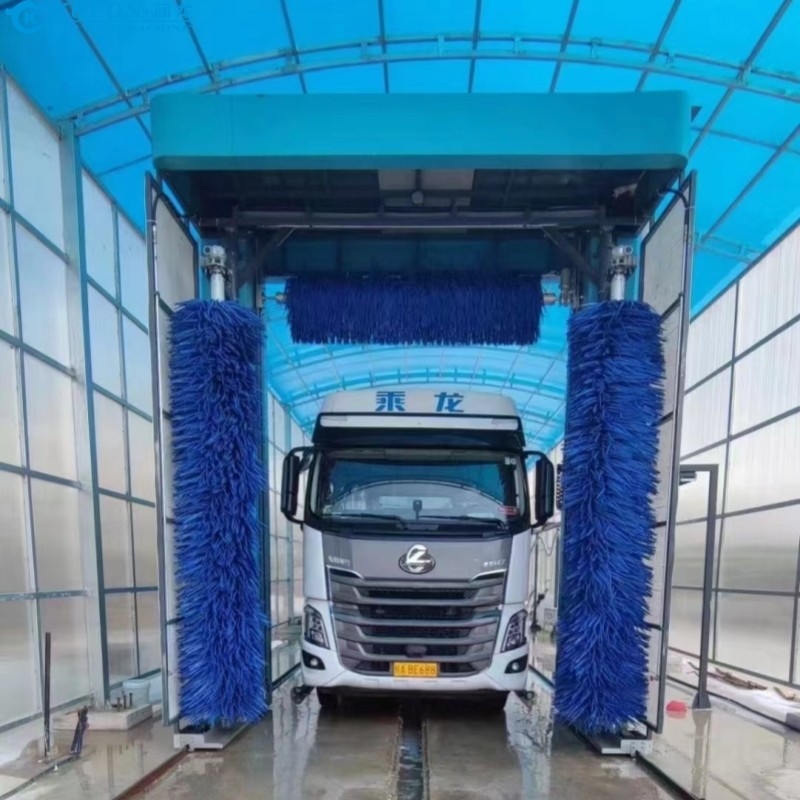 Su tasarrufu yapan elektrikli otobüs yıkama sistemi PLC kontrolü ile 80L/ araba su tüketimi ile