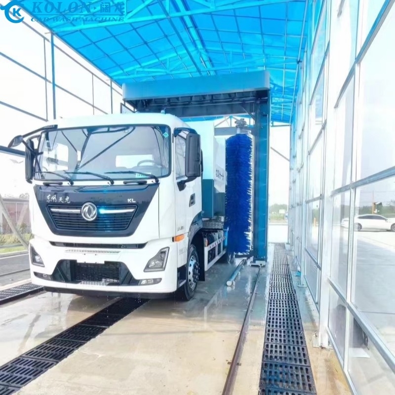 Su tasarrufu yapan elektrikli otobüs yıkama sistemi PLC kontrolü ile 80L/ araba su tüketimi ile
