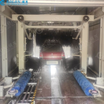 13 fırça Otomatik tünel araba yıkama makinesi uzunluğu 19520mm