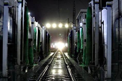 Kolon Verimli Tren Çamaşır Makinesi Ağır araç çamaşır makinesi otomatik temizlik makinesi